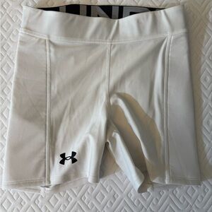 Under Armour Women's Softball Slider White Shorts Size Small